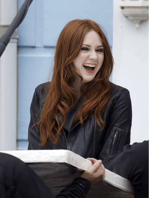 Doctor Who Amy Pond Black Leather Jacket 3