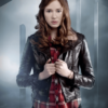 Doctor Who Amy Pond Brown Leather Jacket 1