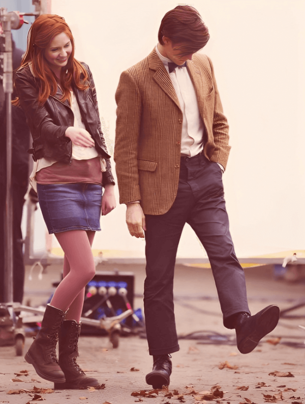 Doctor Who Amy Pond Brown Leather Jacket 3