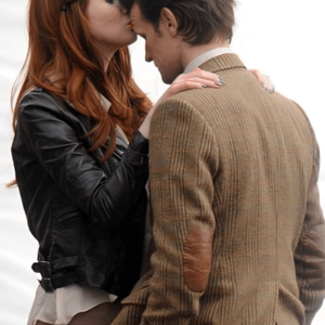 Doctor Who Amy Pond Brown Leather Jacket 4