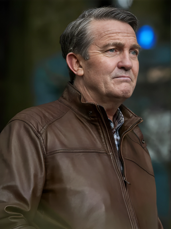 Doctor Who Bradley Walsh Brown Leather Jacket 2