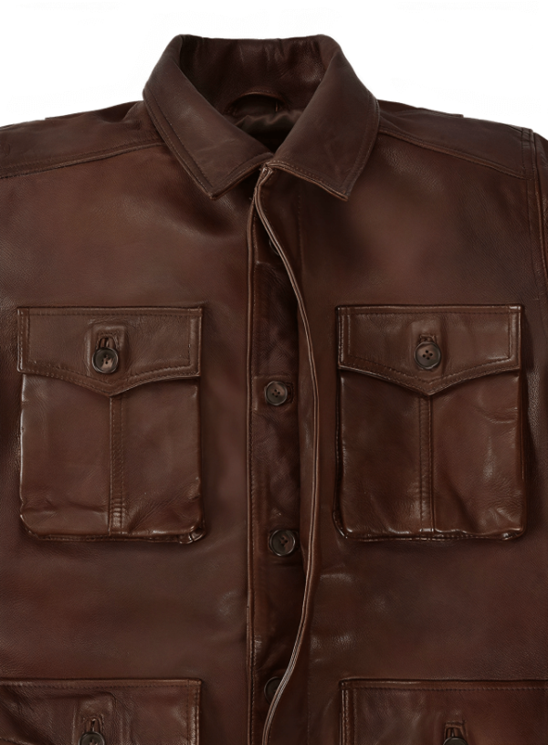 Jensen Ross Ackles Supernatural S7 Brown Leather Jacket - Dean Winchester's iconic outerwear for fans and fashion enthusiasts alike