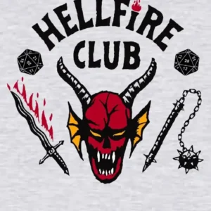Stranger Things Hellfire Club Black Varsity Jacket 2