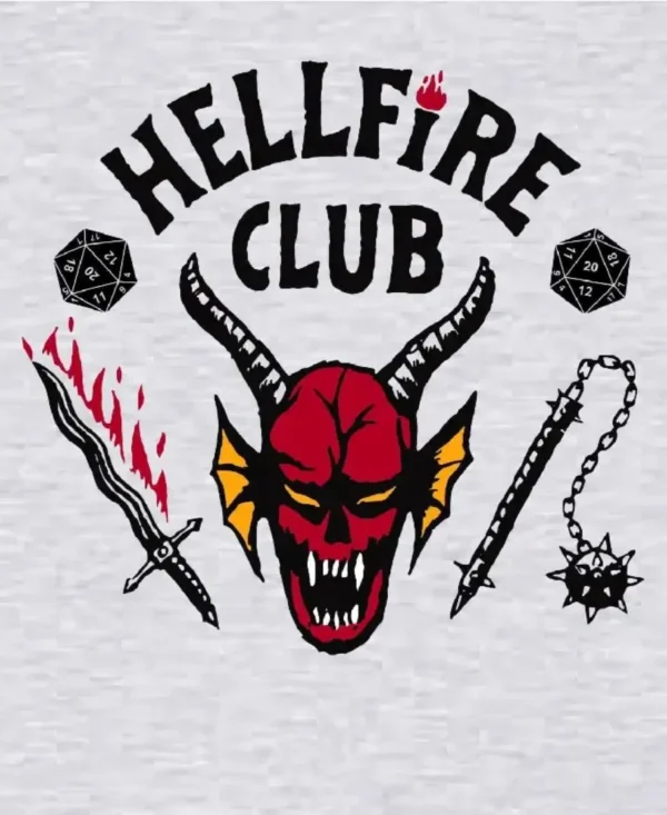 Stranger Things Hellfire Club Black Varsity Jacket 2