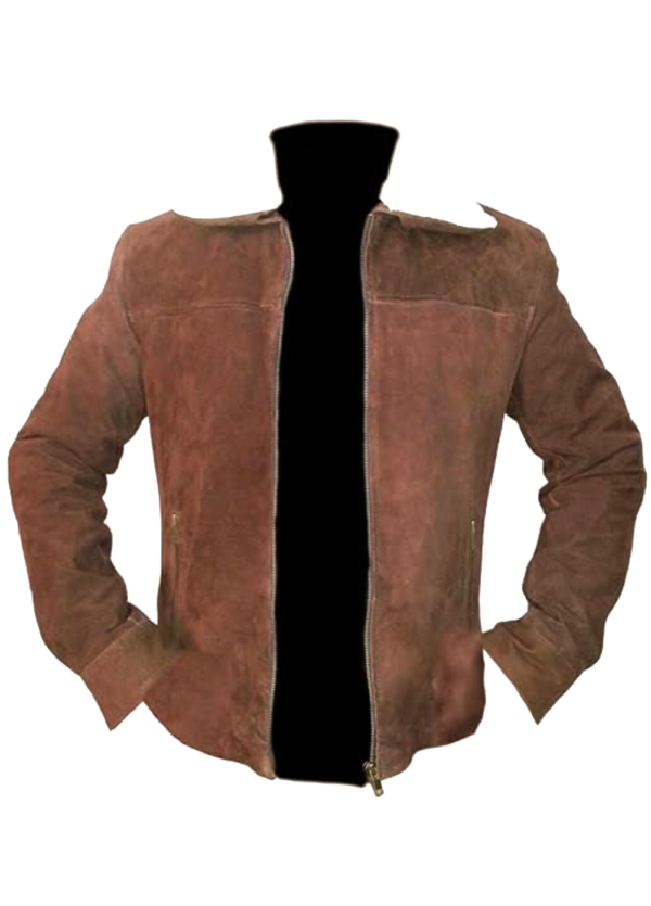The Walking Dead S04 Rick Grimes Brown Suede Leather Jacket 2