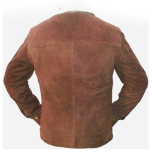 The Walking Dead S04 Rick Grimes Brown Suede Leather Jacket 4