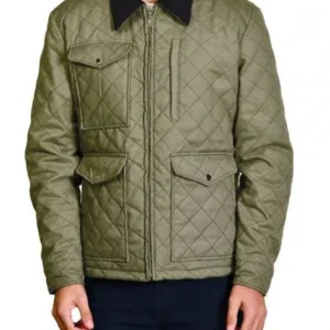 Yellowstone John Dutton Green Quilted Cotton Jacket 3