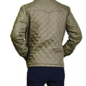 Yellowstone John Dutton Green Quilted Cotton Jacket 4