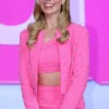 Barbie Margot Robbie Pink Crop Jacket 1