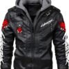 Cyberpunk 2077 Samurai Black Bomber Leather Jacket