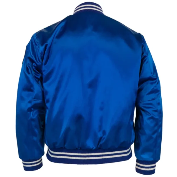 Kansas City Royals 1969 Authentic Satin Blue Varsity Jacket 5