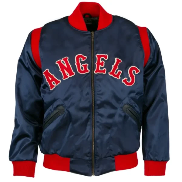 Los Angeles Angels 1961 Authentic Satin Varsity Zipper Jacket 1 1 1
