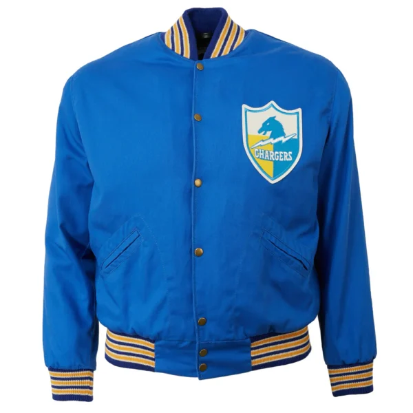 Los Angeles Chargers 1960 Authentic Blue Wool Varsity Jacket 1