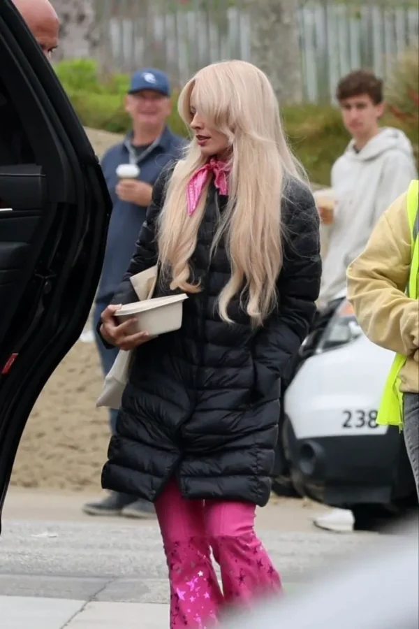 Margot Robbie Barbie Black Puffer Jacket 2