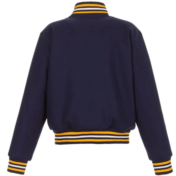 Nashville Predators Domestic Wool Varsity Navy Jacket 2