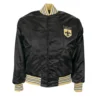 New Orleans Saints 1968 Authentic Satin Black Varsity Jacket 1