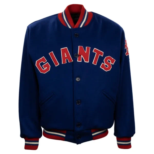 New York Giants 1932 Authentic Royal Blue Wool Varsity Jacket 1