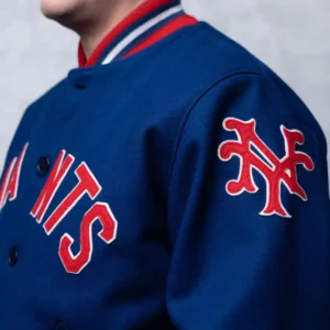 New York Giants 1932 Authentic Royal Blue Wool Varsity Jacket 2