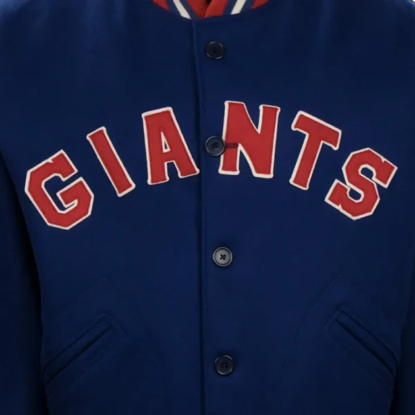 New York Giants 1932 Authentic Royal Blue Wool Varsity Jacket 3