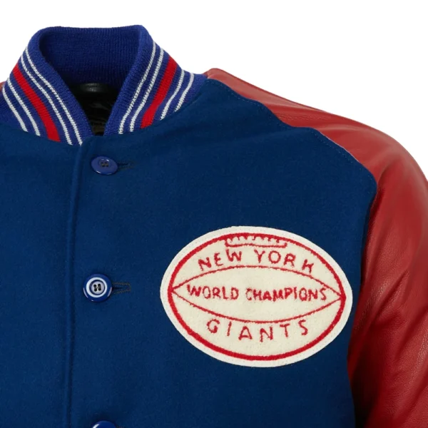 New York Giants 1939 Authentic Wool Leather Varsity Jacket 5