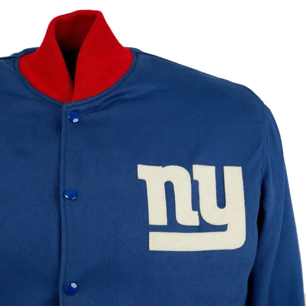 New York Giants 1959 Authentic Blue Wool Varsity Jacket 4