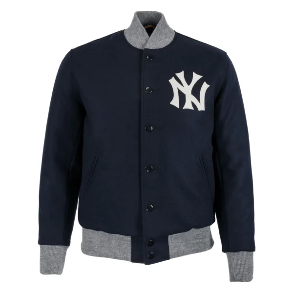 New York Yankees 1936 Authentic Wool Varsity Navy Jacket 1