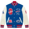 OVO x NFL Buffalo Bills Royal Wool Leather Varsity Jacket 1