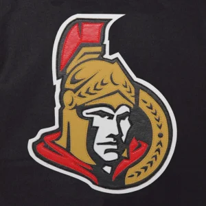 Ottawa Senators Two Tone Wool Leather Varsity Jacket 2 1