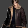 Resident Evil 4 Leon S Kennedy Brown Leather Jacket