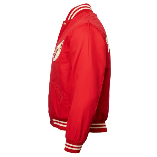 San Francisco 49ers 1957 Authentic Red Wool Varsity Jacket 3