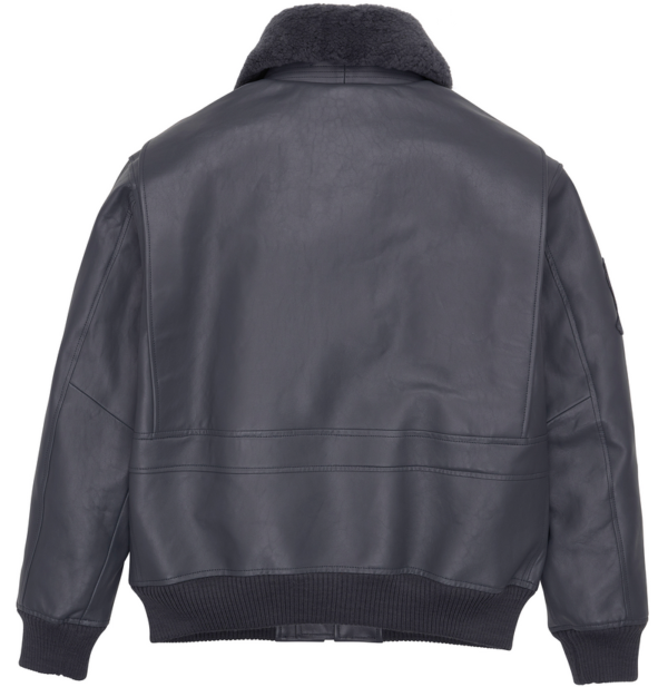 Avirex G 1 Bomber Leather Aviator Jacket Ghost Gray 7