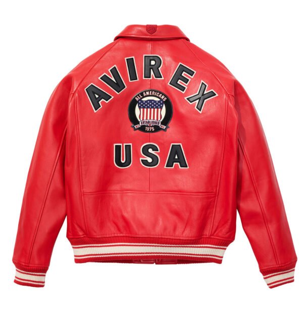 Avirex Icon Jacket Salvage Red 2
