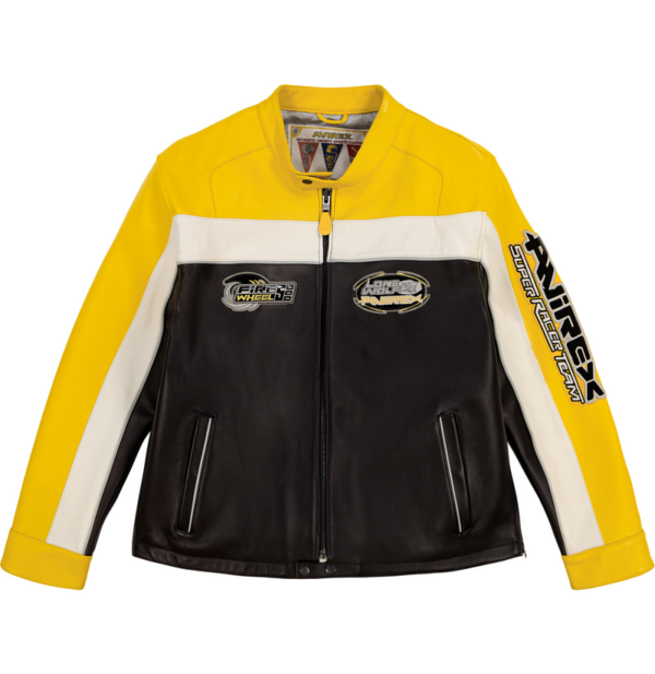 Avirex Lone Wolf Racer Jacket Gold 1
