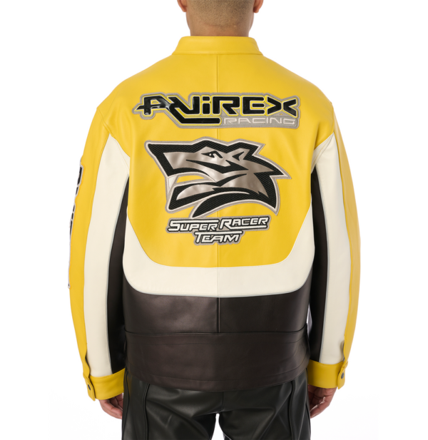 Avirex Lone Wolf Racer Jacket Gold 2