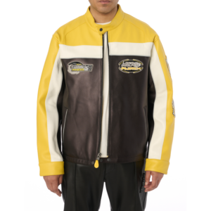 Avirex Lone Wolf Racer Jacket Gold 3