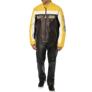 Avirex Lone Wolf Racer Jacket Gold 4