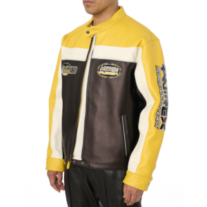 Avirex Lone Wolf Racer Jacket Gold 5