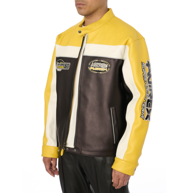 Avirex Lone Wolf Racer Jacket Gold 5