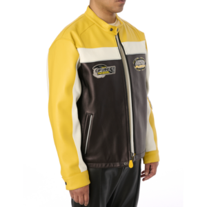 Avirex Lone Wolf Racer Jacket Gold 6