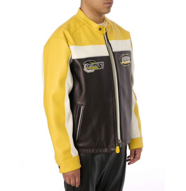 Avirex Lone Wolf Racer Jacket Gold 6