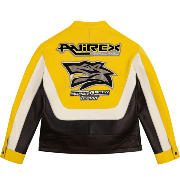 Avirex Lone Wolf Racer Jacket Gold 7
