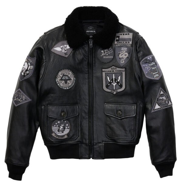 Avirex The G 1 Shearling Flight Jacket Black 1