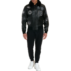 Avirex The G 1 Shearling Flight Jacket Black 4