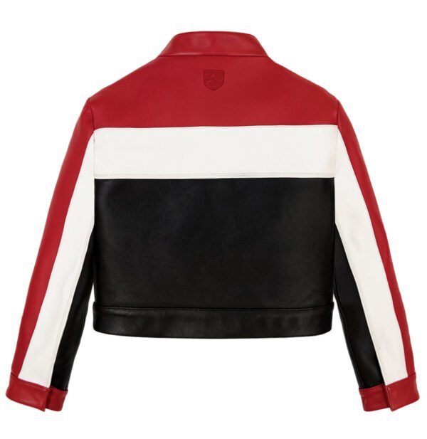Avirex Womens Cropped Colorblock Moto Jacket 2