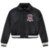 Avirex Womens Cropped Icon Jacket Jet Black 1