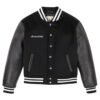 Avirex Wool Leather Varsity Jacket Black 1