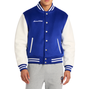 Avirex Wool Leather Varsity Jacket Mazarine Blue 2