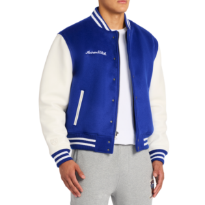 Avirex Wool Leather Varsity Jacket Mazarine Blue 3