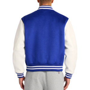 Avirex Wool Leather Varsity Jacket Mazarine Blue 4