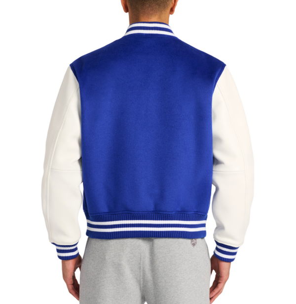 Avirex Wool Leather Varsity Jacket Mazarine Blue 4